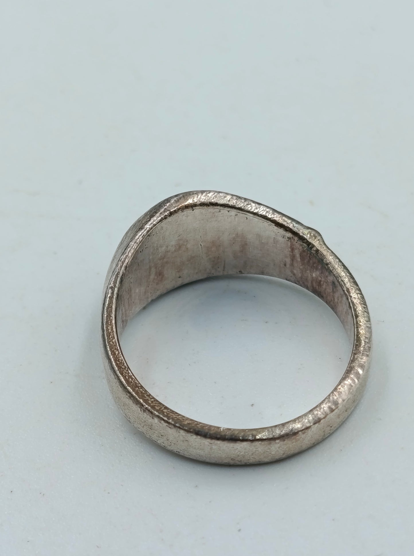 Moderner 925 Silberring mit vergoldetem Akzent