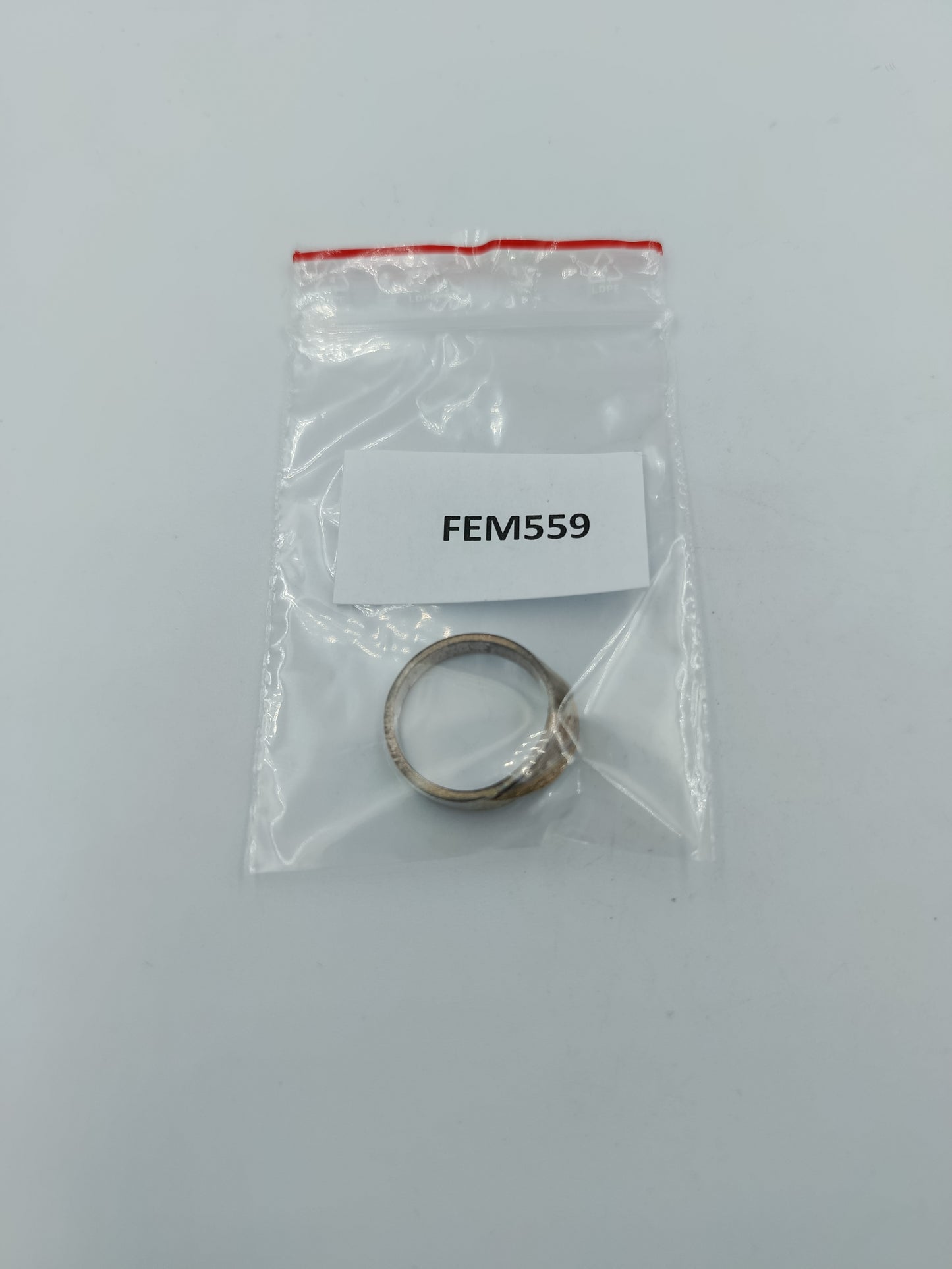 Moderner 925 Silberring mit vergoldetem Akzent