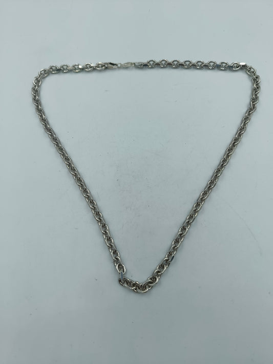 925 Silber Halskette Rundpanzer Gliederkette Schwer