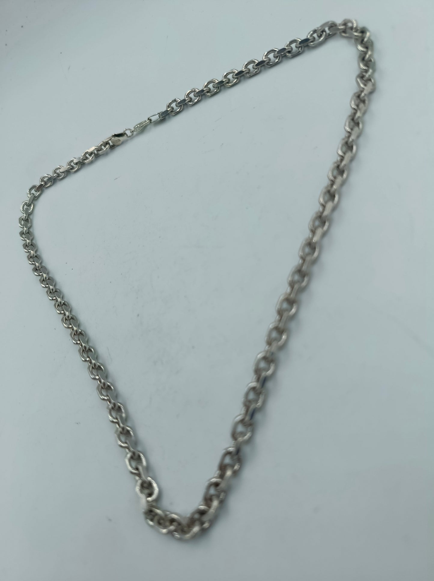 925 Silber Halskette Rundpanzer Gliederkette Schwer