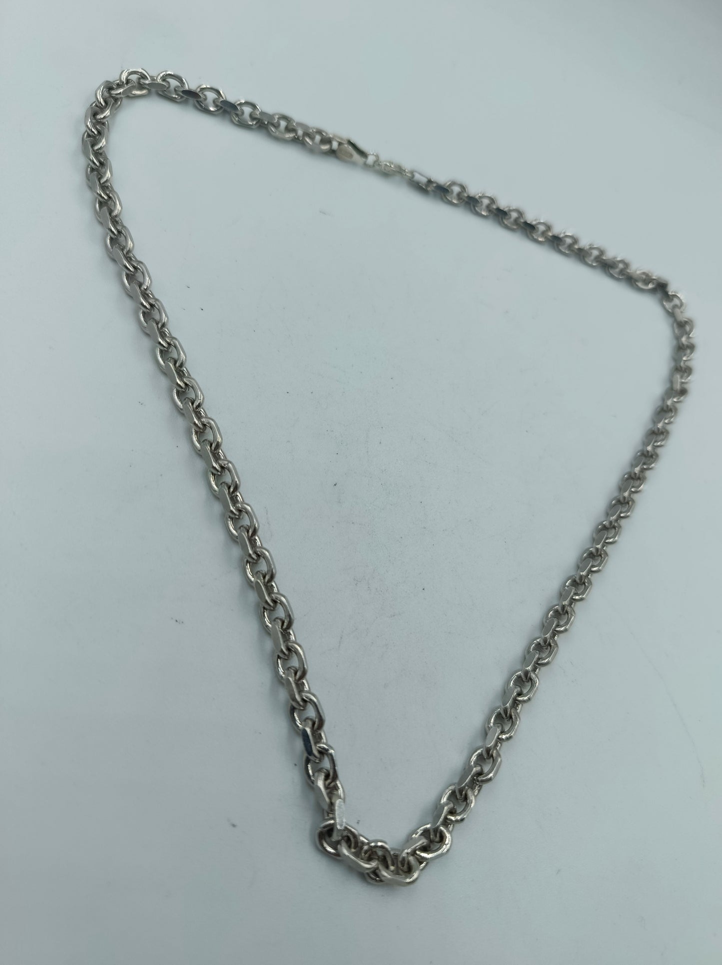 925 Silber Halskette Rundpanzer Gliederkette Schwer