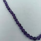 Halskette mit runden Amethystperlen