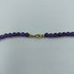 Halskette mit runden Amethystperlen