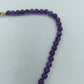 Halskette mit runden Amethystperlen