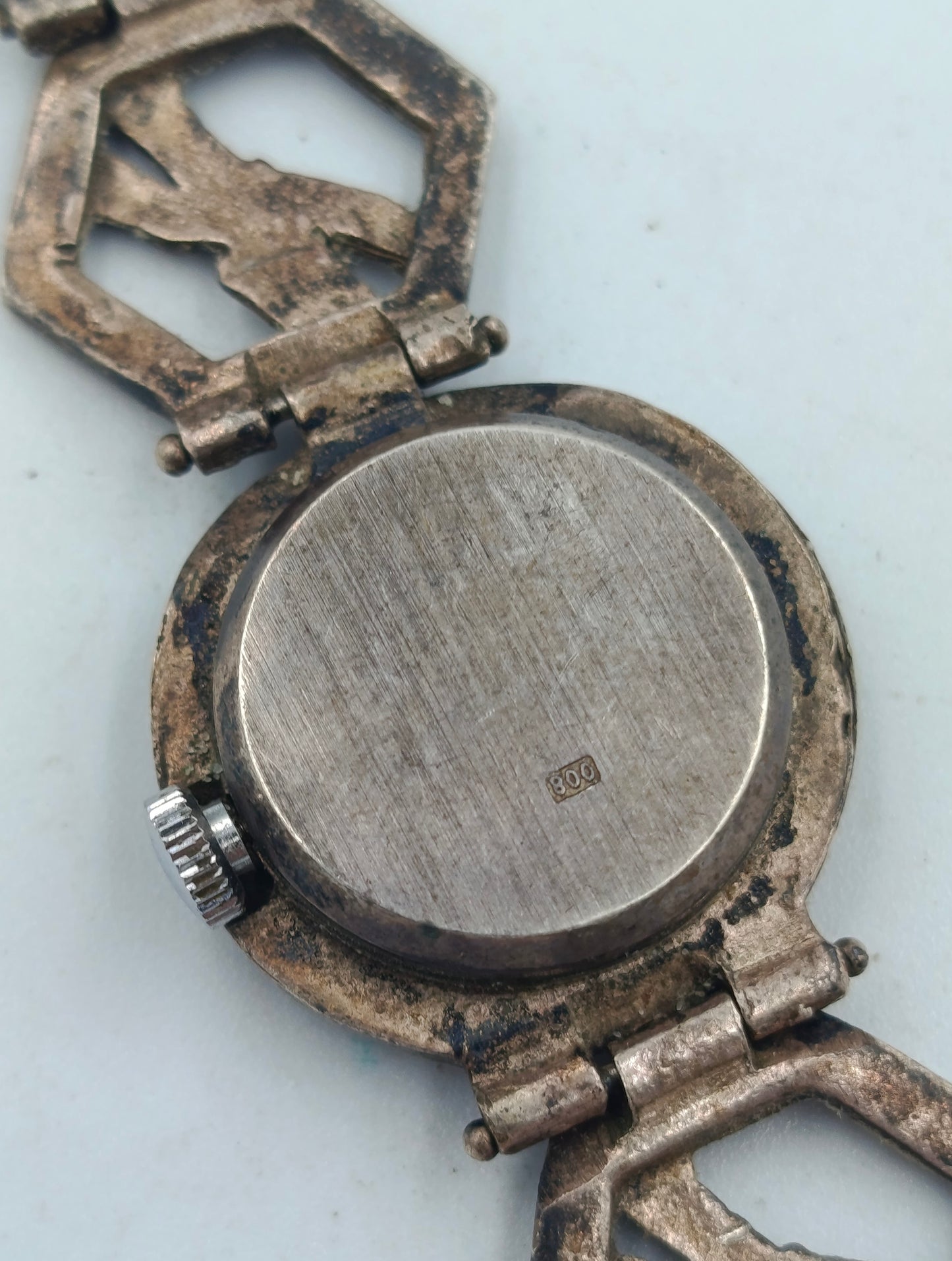 Eura Damenarmbanduhr 800 Silber Vintage