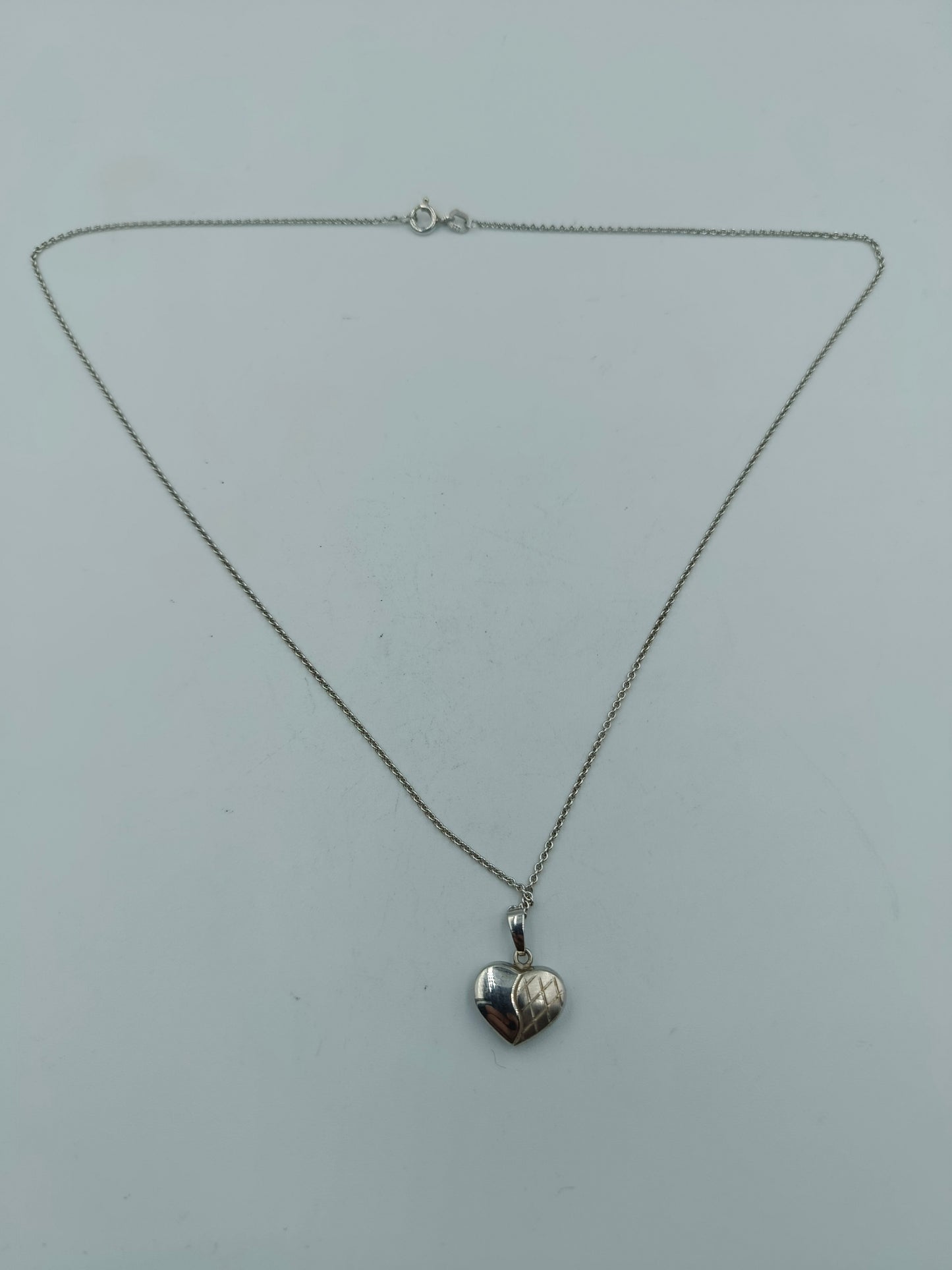 Halskette 925 Silber mit Herzanhänger