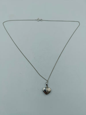 Halskette 925 Silber mit Herzanhänger