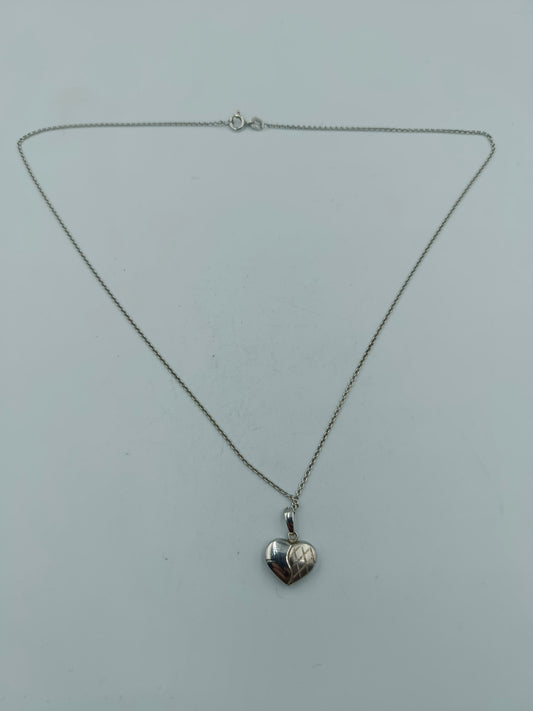 Halskette 925 Silber mit Herzanhänger