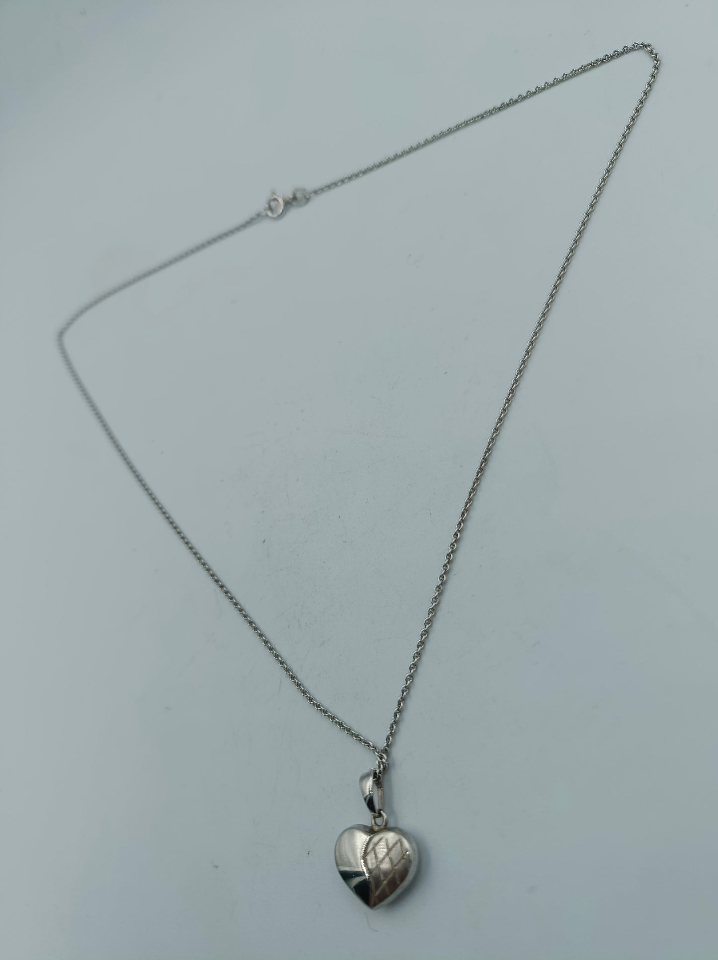 Halskette 925 Silber mit Herzanhänger