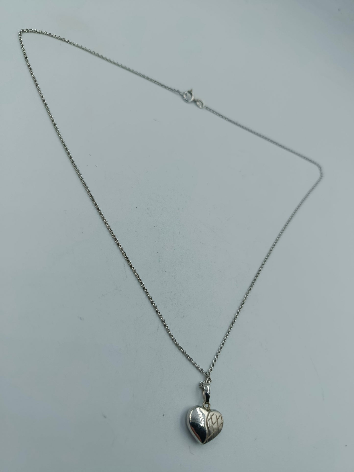 Halskette 925 Silber mit Herzanhänger