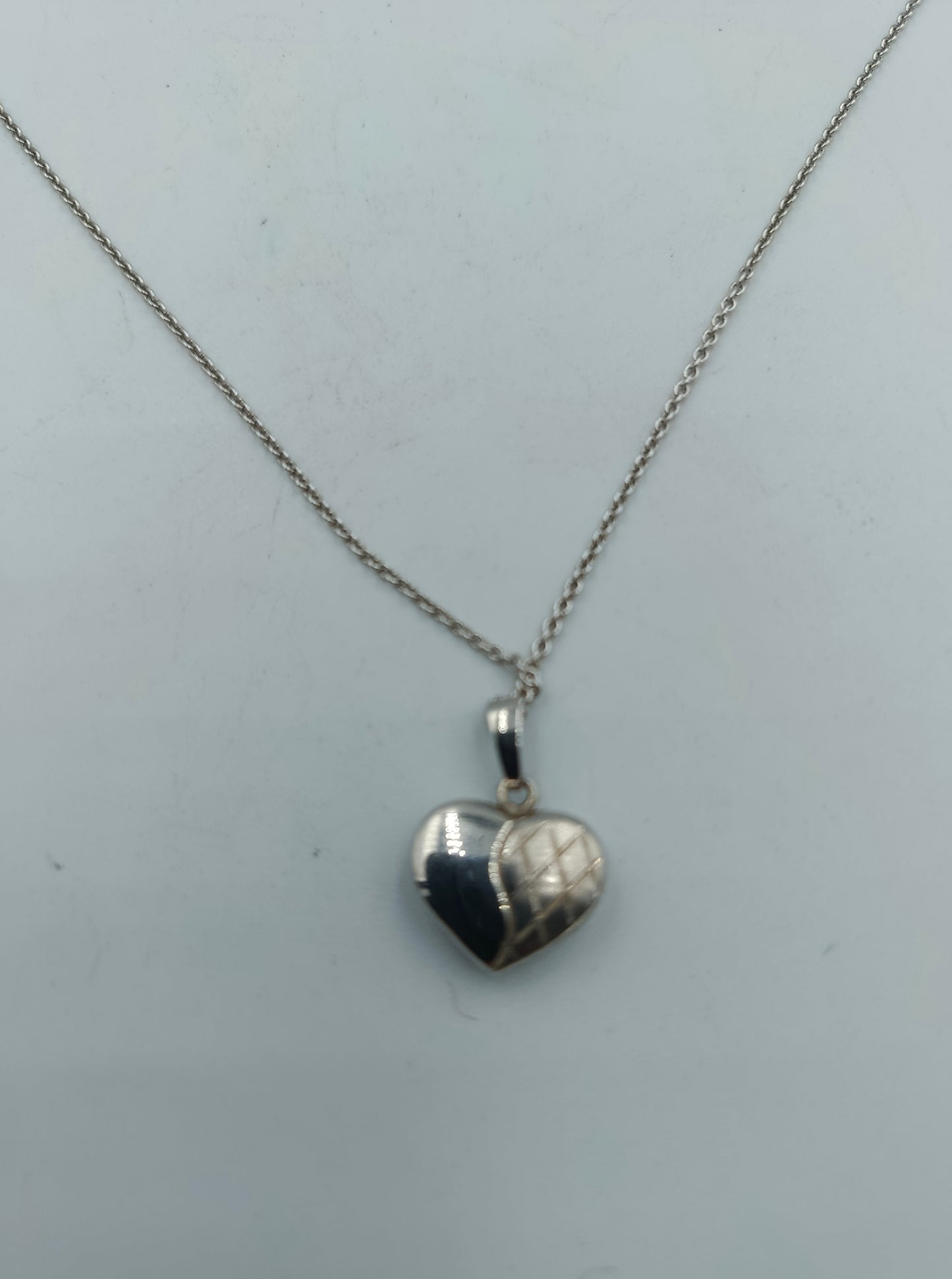 Halskette 925 Silber mit Herzanhänger