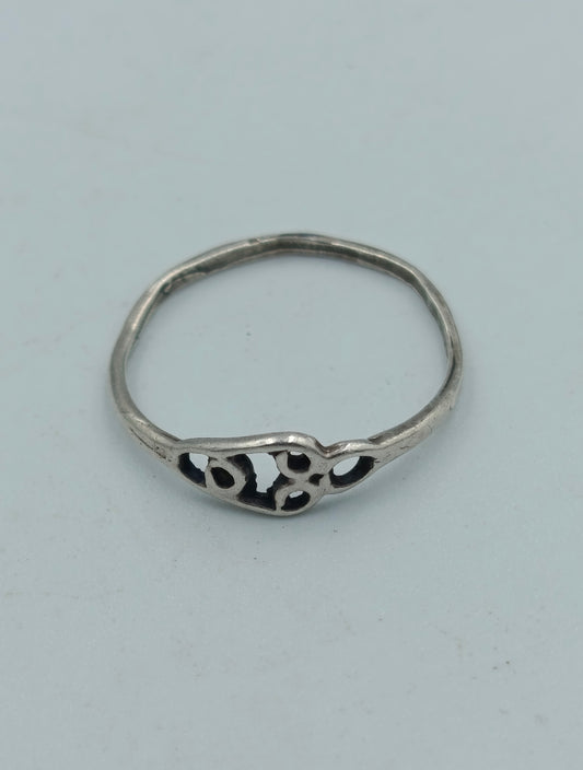 Ring 925 Silber mit Muster