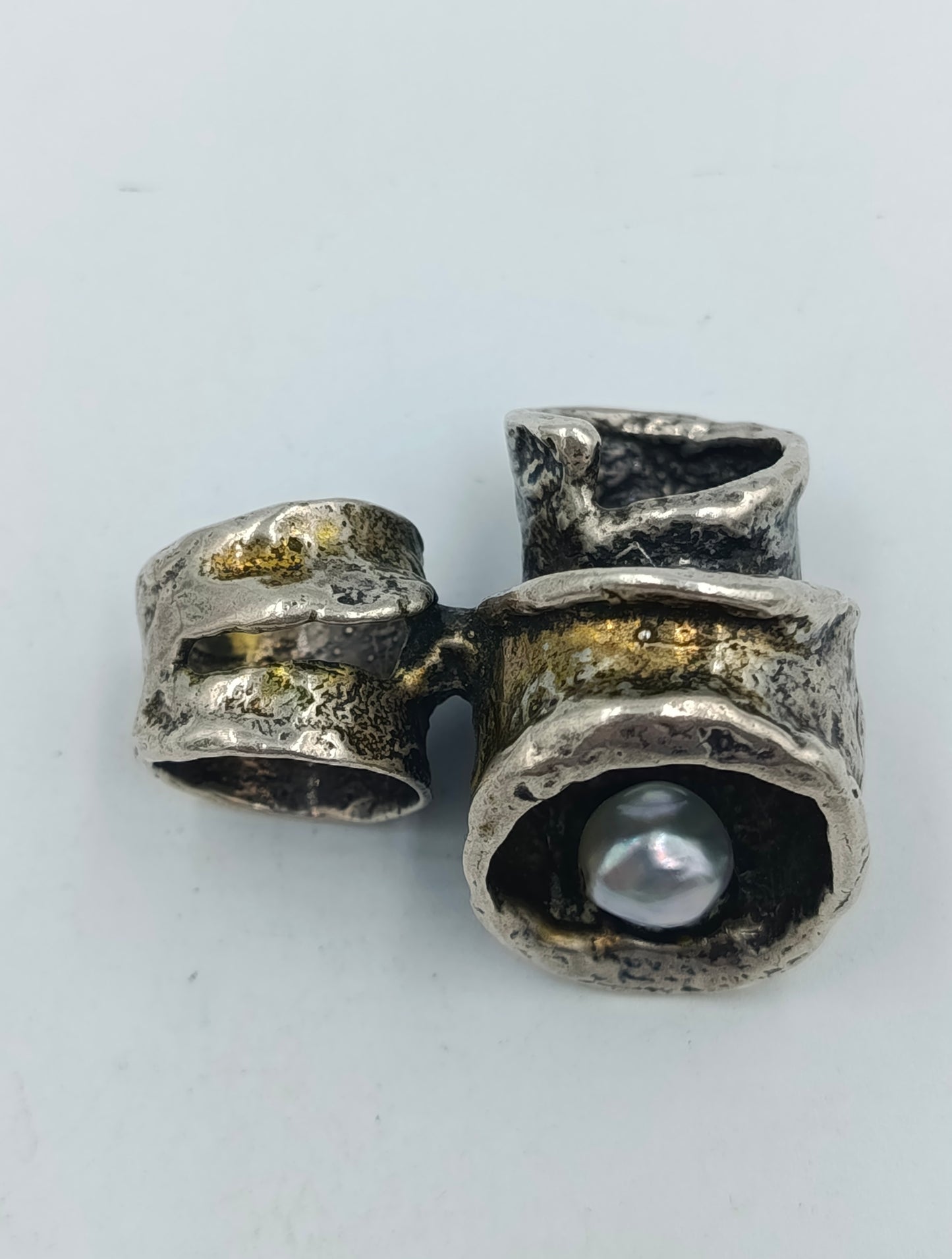 Antiker Silberring mit außergewöhnlichem Design