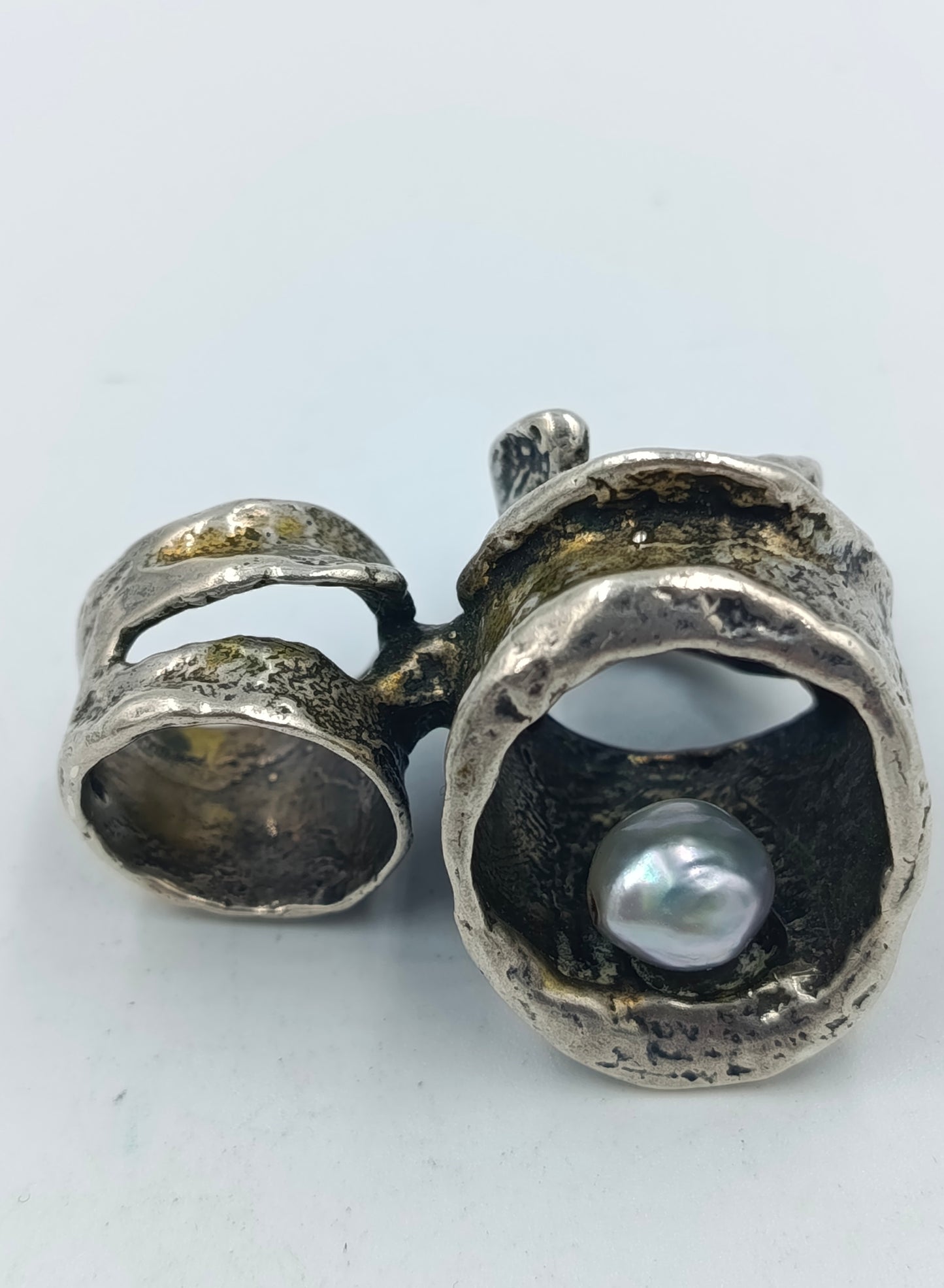 Antiker Silberring mit außergewöhnlichem Design