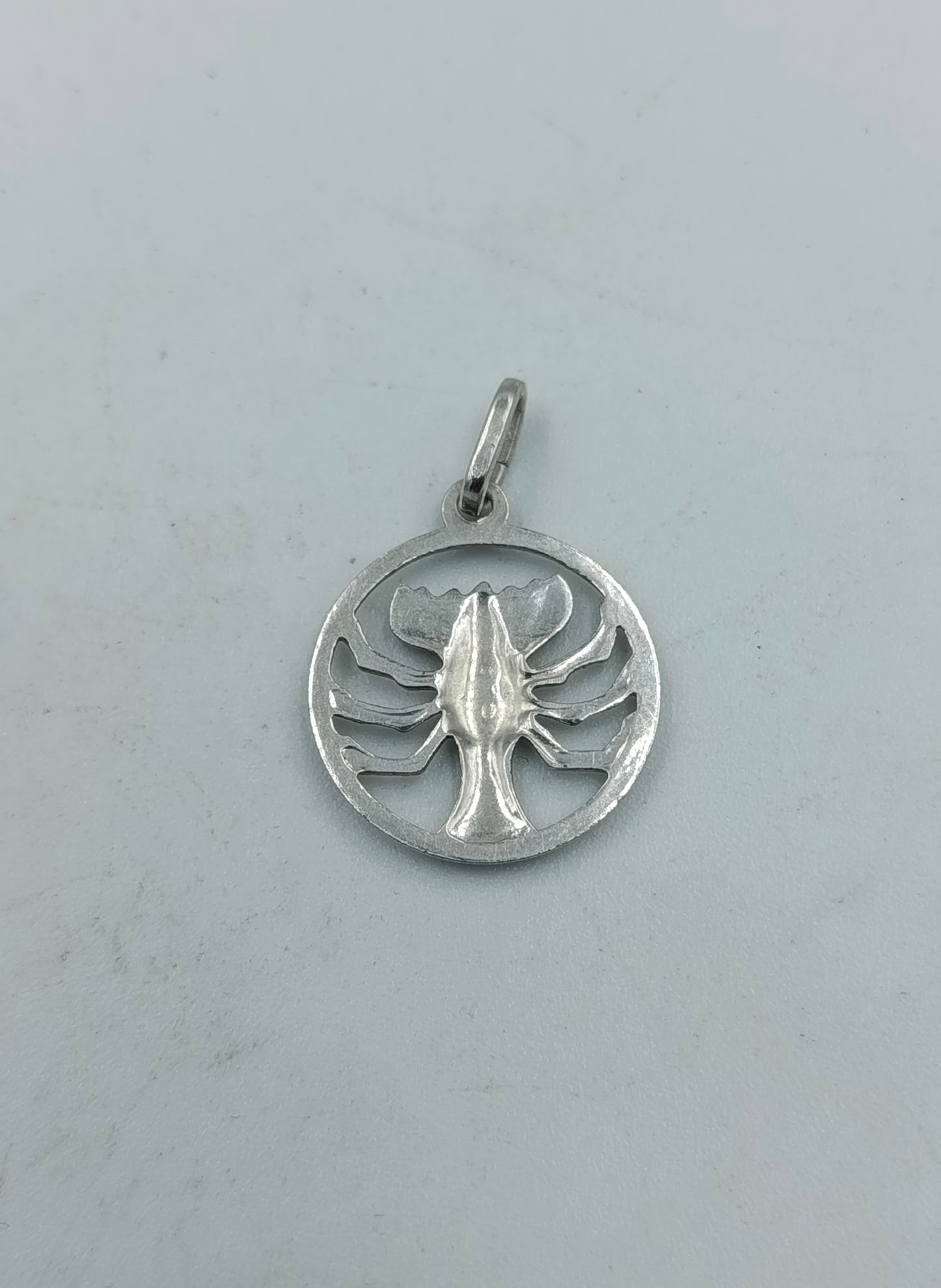 Versilberter Anhänger Krebs