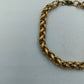 Elegantes vergoldetes Armband mit geflochtener Gliederstruktur  klassisches Design 19 cm