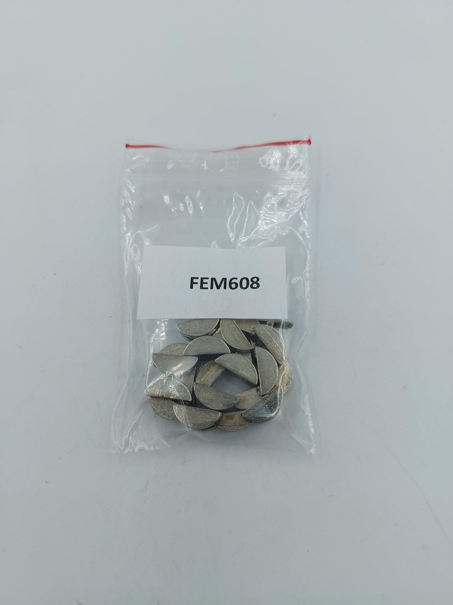 Auffälliges versilbertes Armband mit halbmondförmigen Gliedern  Vintage Stil 20 cm