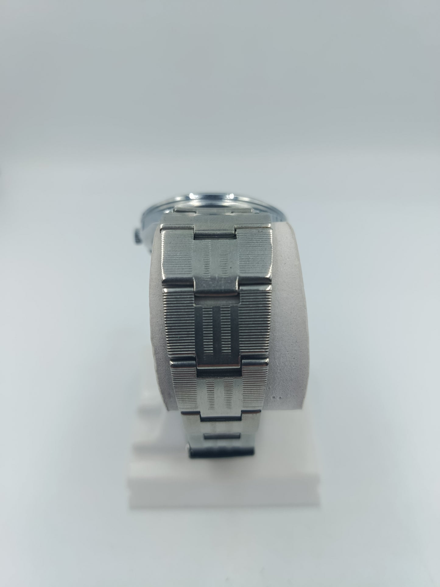 Paketa 24 Stunden Armbanduhr Mechanisch Edelstahl Beige Blau Vintage Herren Uhr