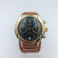 Poljot Chronograph 23 Jewels Handaufzug Goldfarben Schwarz Vintage Herren Uhr
