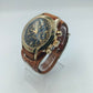 Poljot Chronograph 23 Jewels Handaufzug Goldfarben Schwarz Vintage Herren Uhr