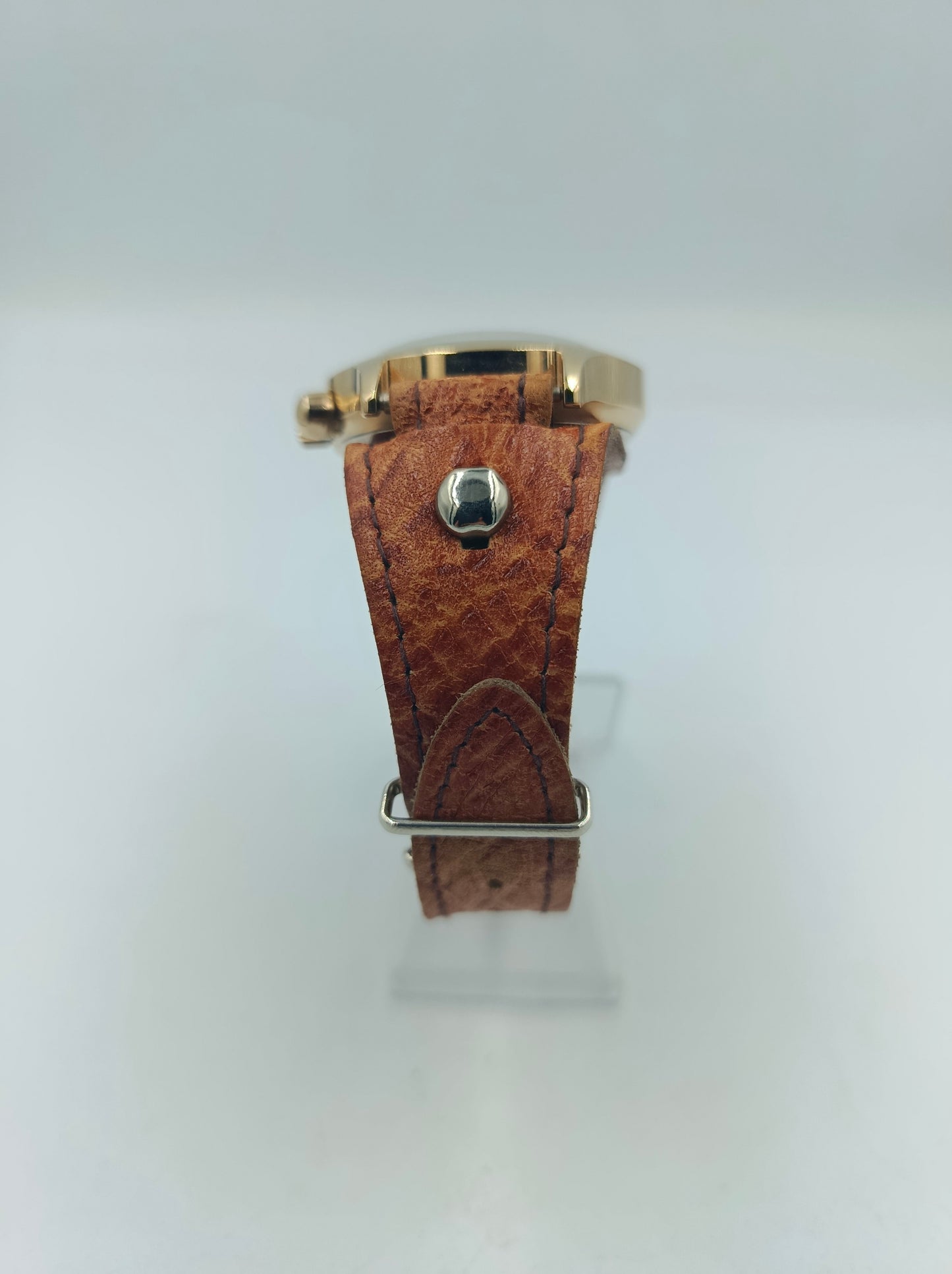 Poljot Chronograph 23 Jewels Handaufzug Goldfarben Schwarz Vintage Herren Uhr