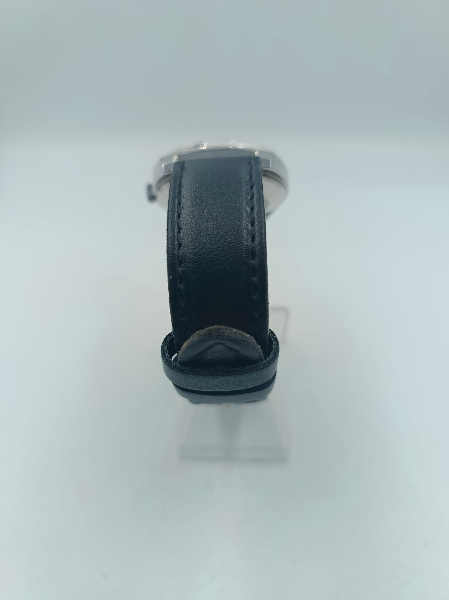 Armbanduhr Eula Automatic 25 Jewels Incabloc Rot Schwarz Edelstahl Vintage