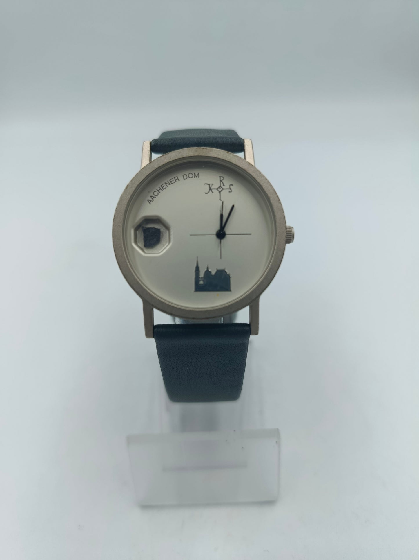 Aachener Dom Armbanduhr Limited Edition Edelstahl Echtleder Quartz
