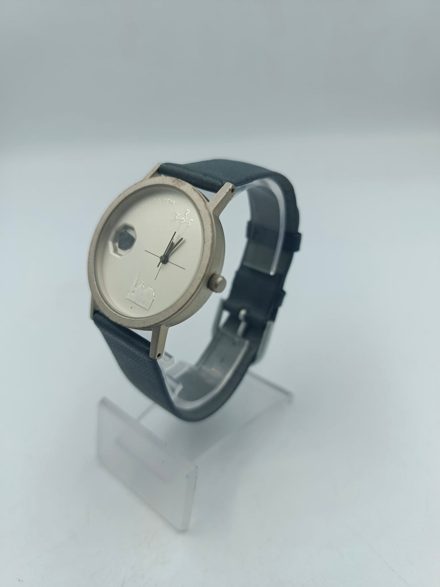 Aachener Dom Armbanduhr Limited Edition Edelstahl Echtleder Quartz