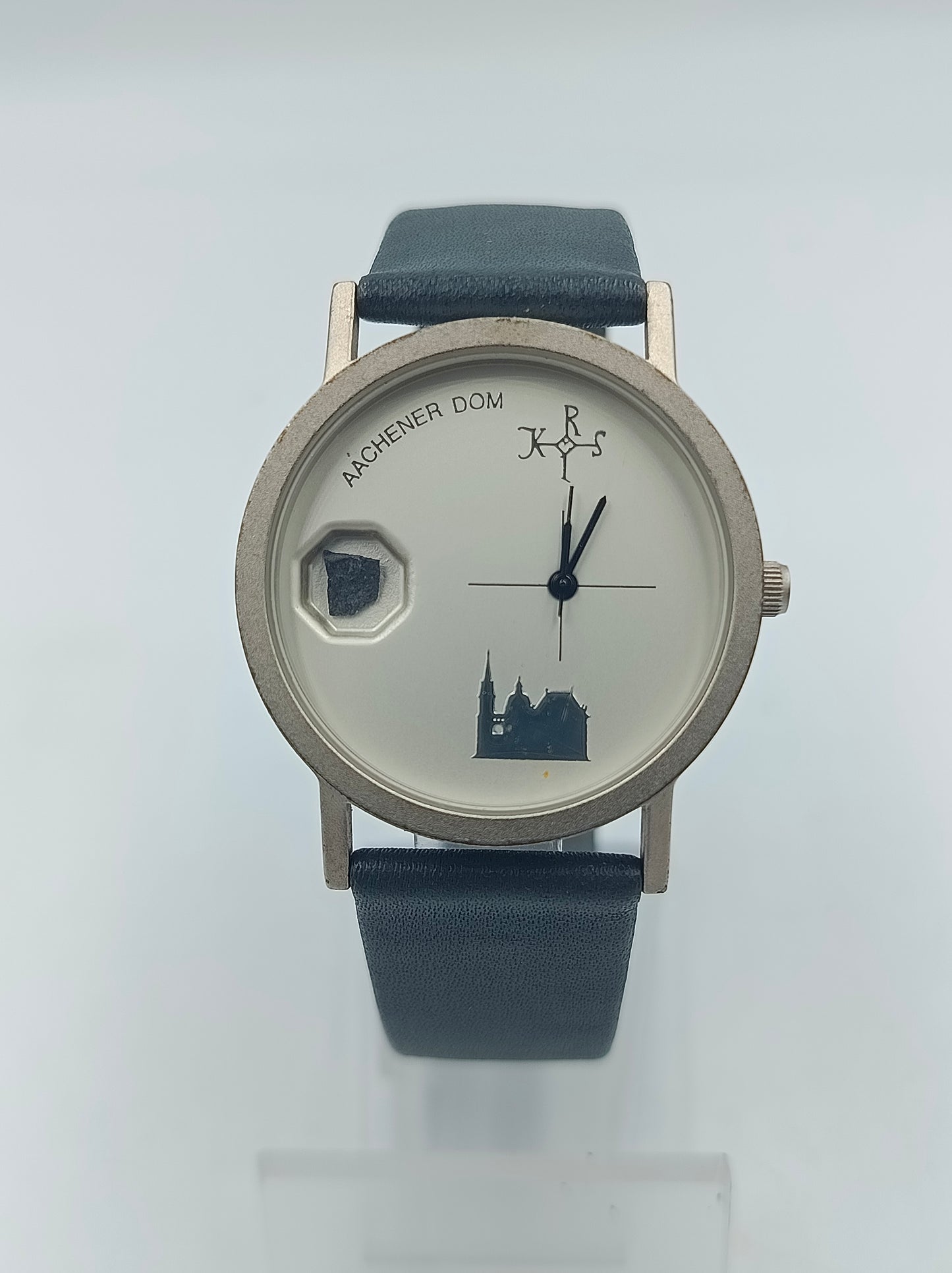 Aachener Dom Armbanduhr Limited Edition Edelstahl Echtleder Quartz