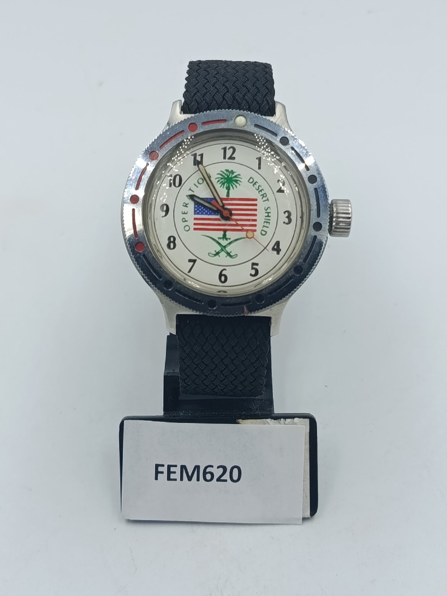 Vostok Komandirskie Operation Desert Shield Automatik Armbanduhr Sammlerstück