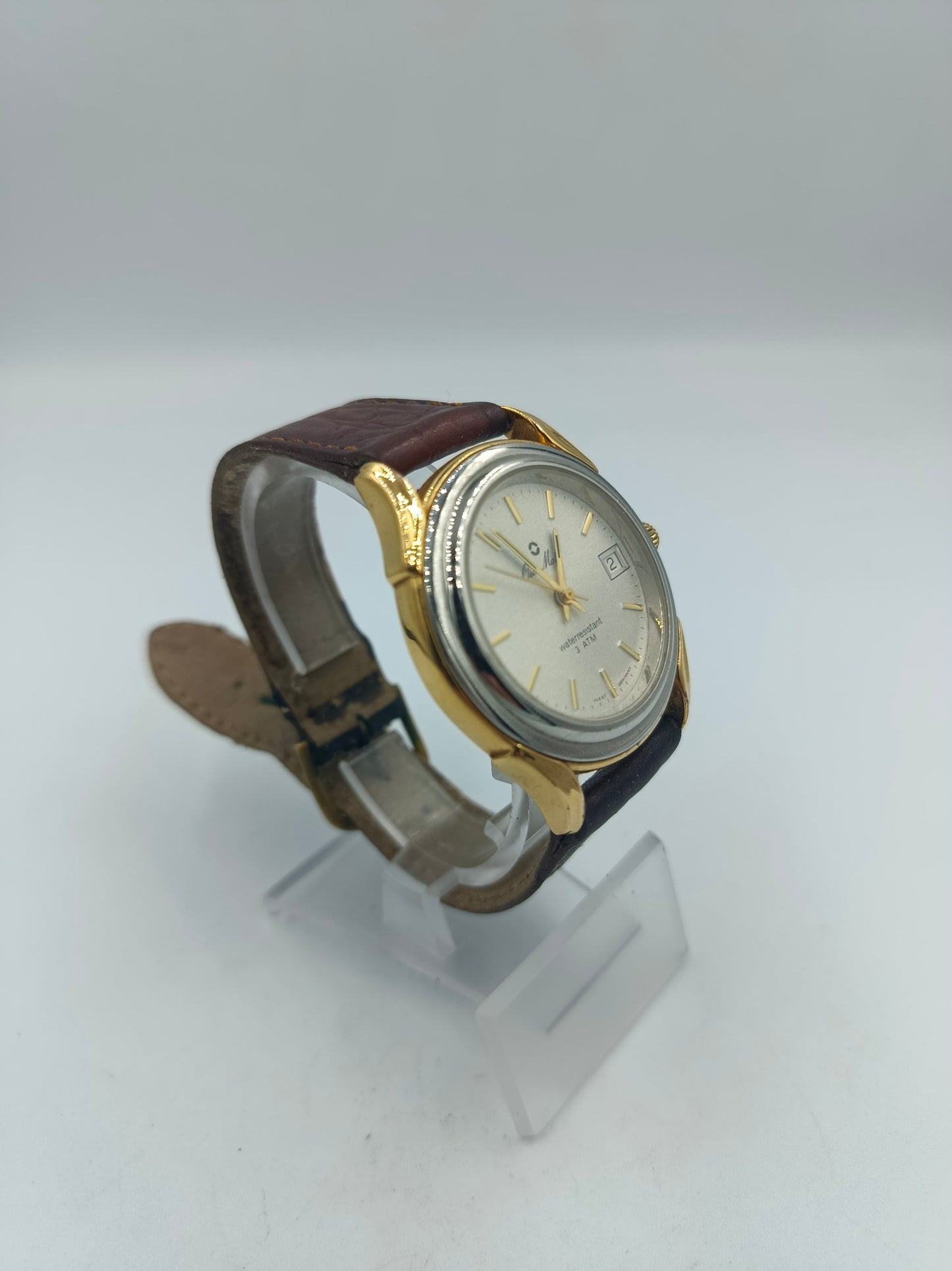 Armbanduhr Charles Muller Herren Vintage Quarz 3 ATM Wasserdicht