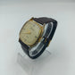 Lucerne Swiss Vintage Armbanduhr Handaufzug Goldton Lederband
