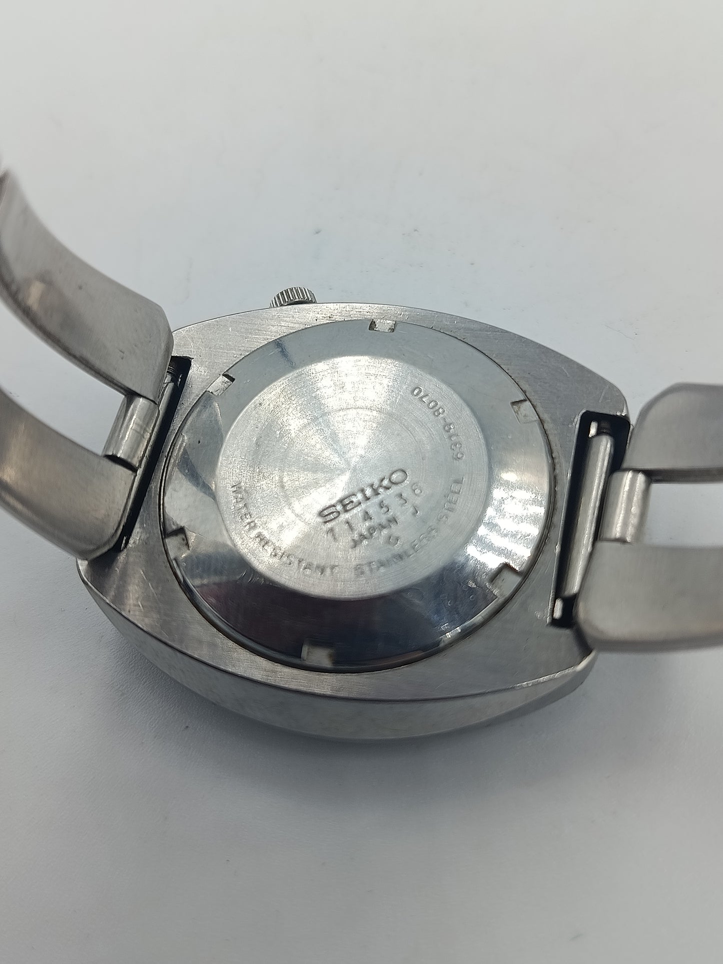 Seiko Sports Automatik 6119-8070 Herren Armbanduhr Blau Edelstahl