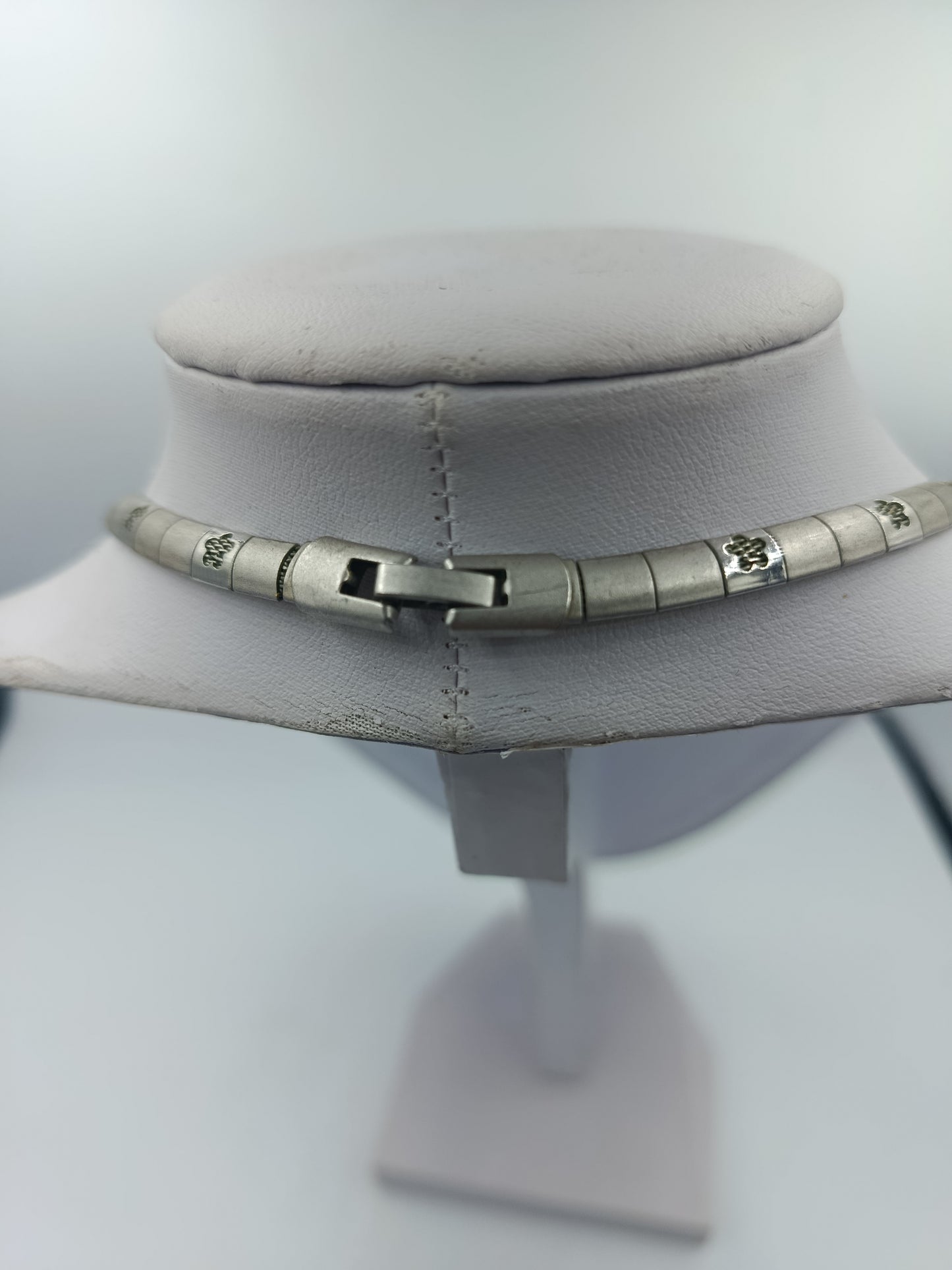 Schmuckset Halskette und Armband Silberfarben Vintage Design