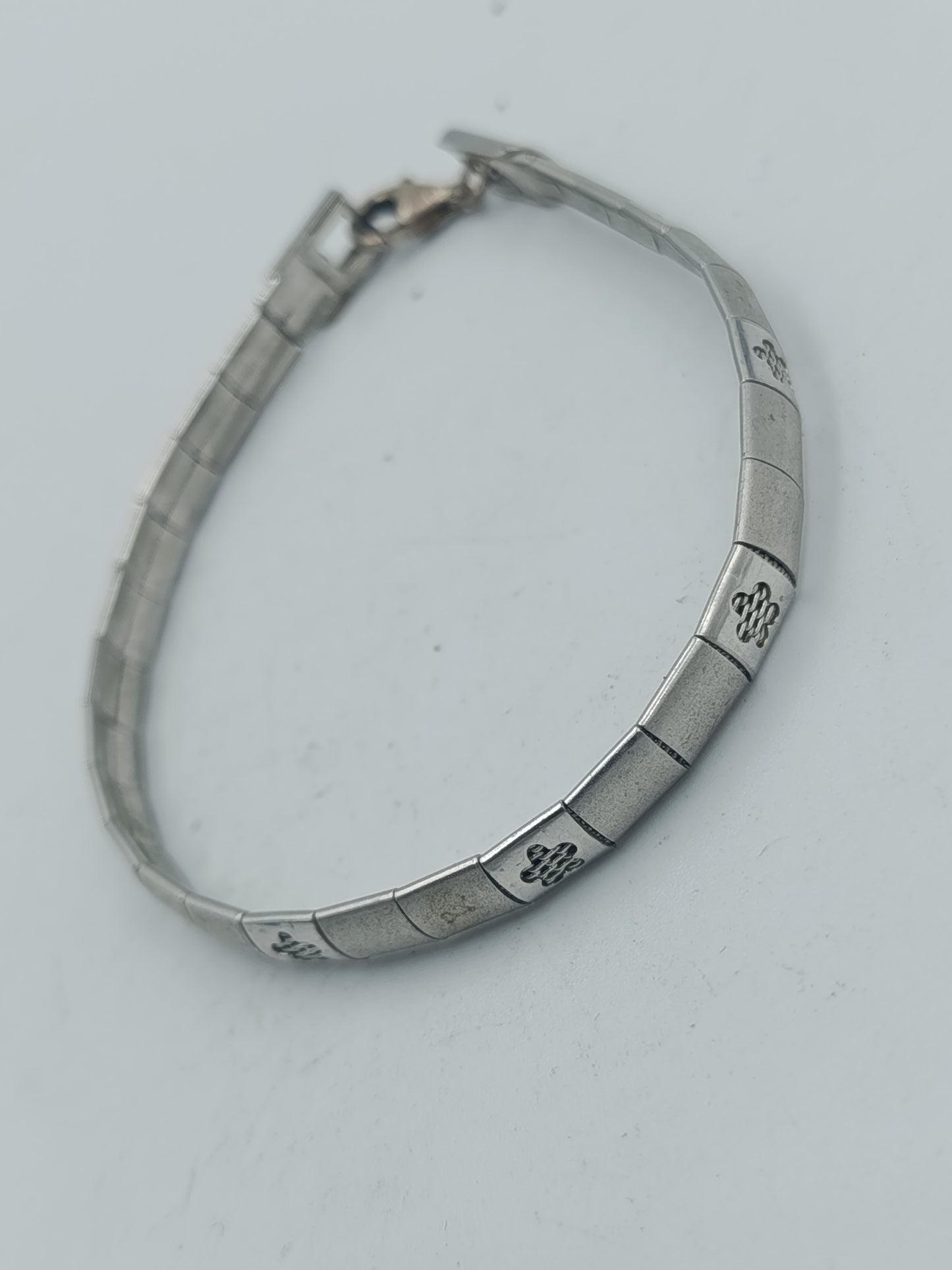 Schmuckset Halskette und Armband Silberfarben Vintage Design