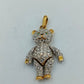 Swarovski Tedibar Schmuckanhänger Bär vergoldet Strass besetzt
