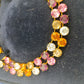 Swarovski Glitzer Kristall Collier in Goldoptik