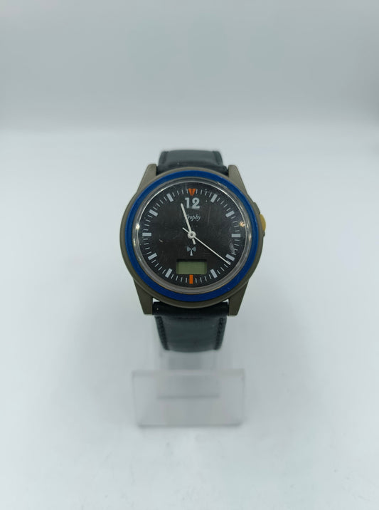 Trophy Armbanduhr Schwarz Blau Analog Digital Sportlich