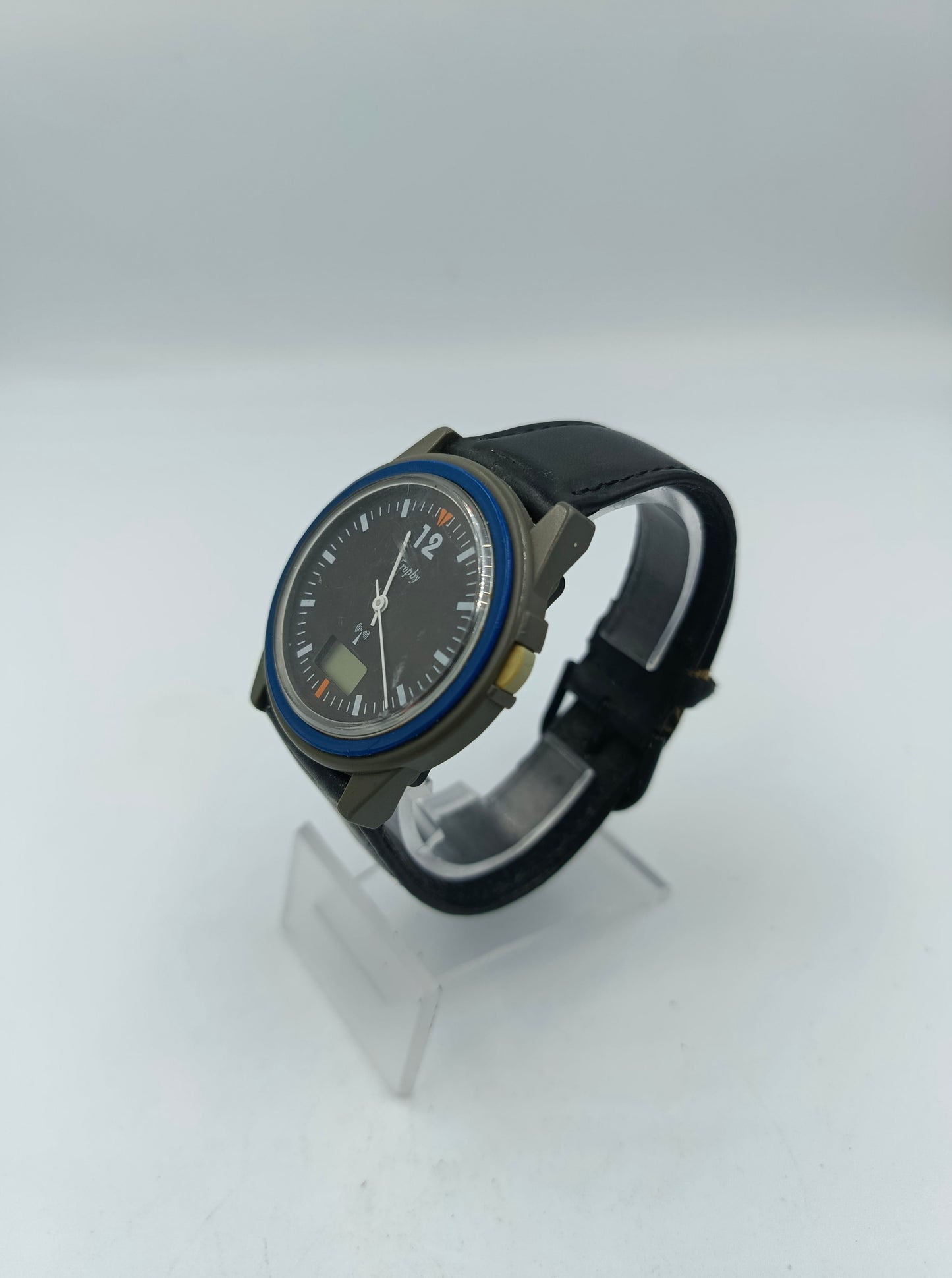 Trophy Armbanduhr Schwarz Blau Analog Digital Sportlich