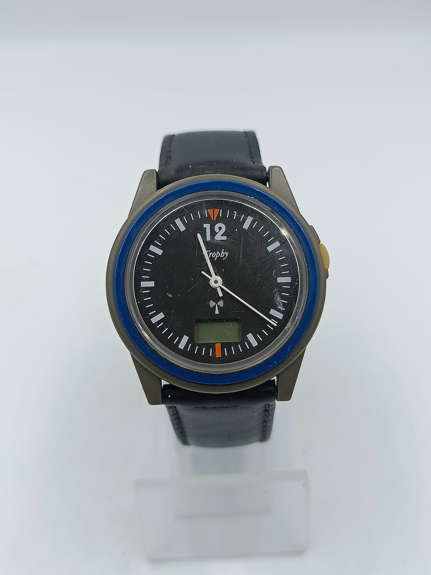 Trophy Armbanduhr Schwarz Blau Analog Digital Sportlich