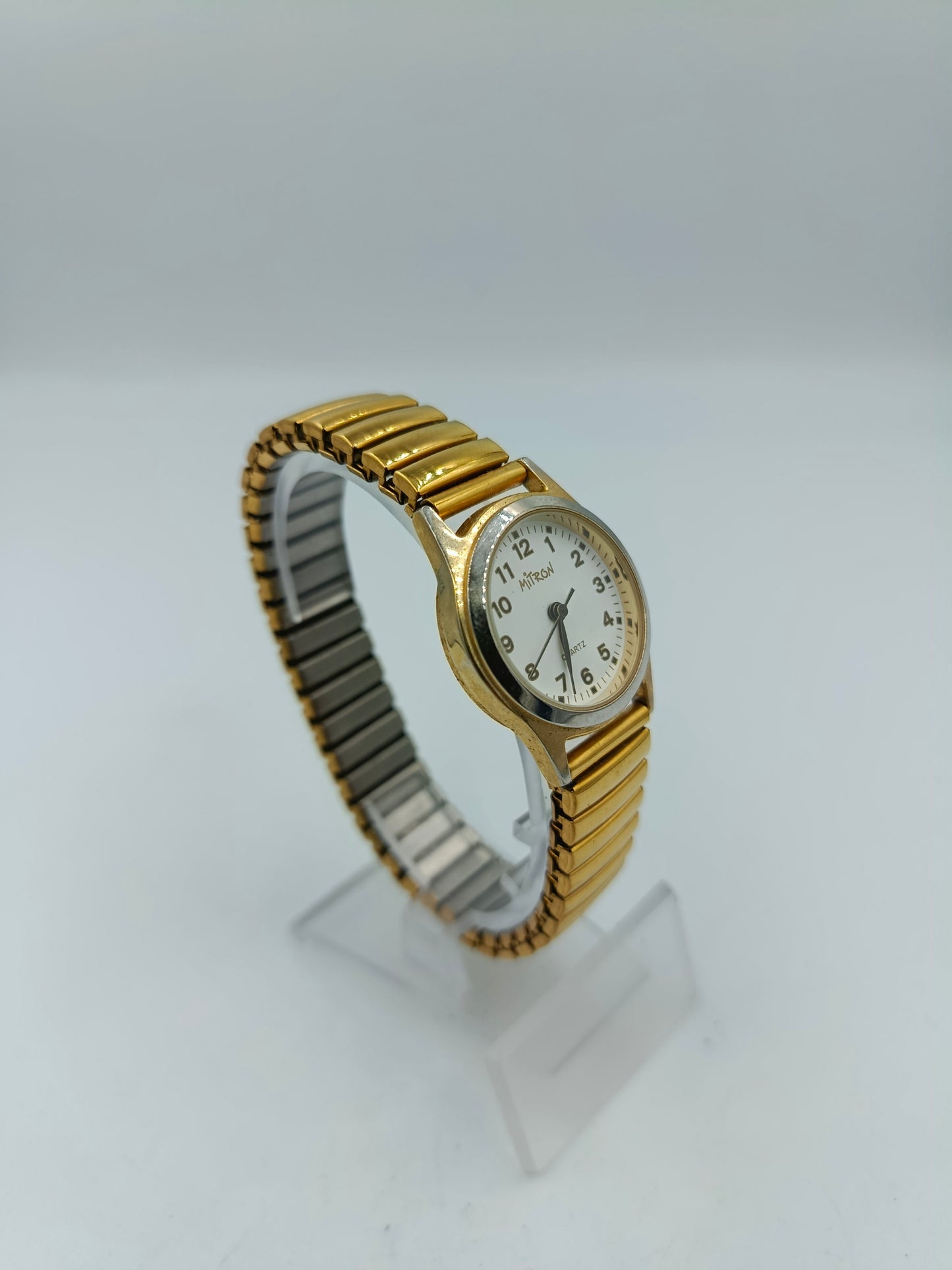 Mitron Armbanduhr Goldfarben Elastisch Klassisch Elegant