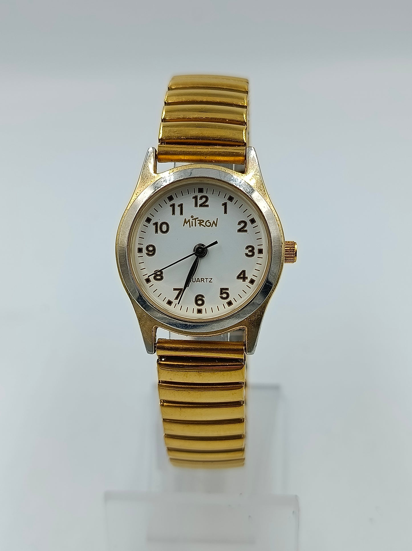 Mitron Armbanduhr Goldfarben Elastisch Klassisch Elegant