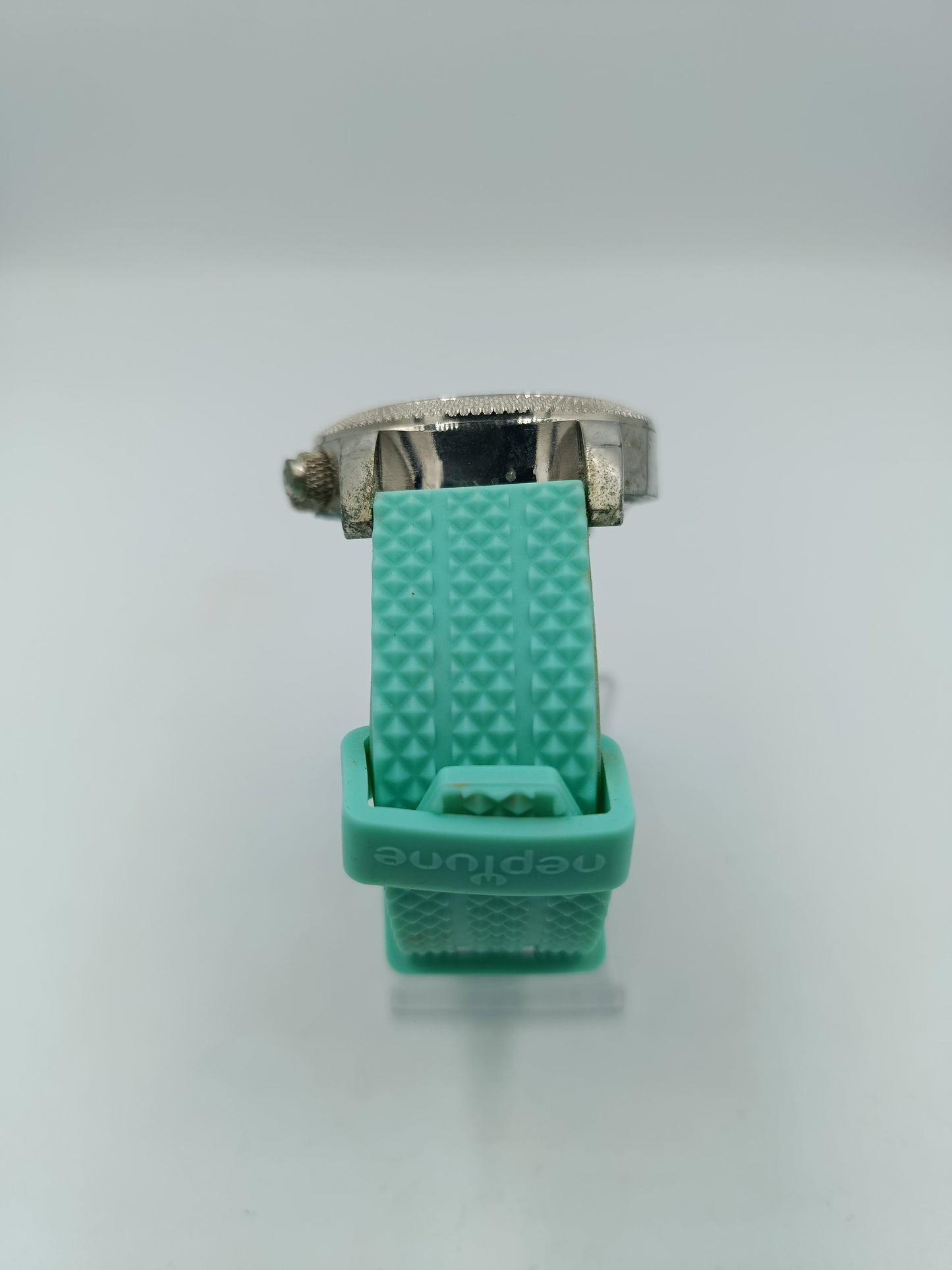 Neptune Armbanduhr Türkis Silber Sportlich Modern Herren