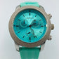 Neptune Armbanduhr Türkis Silber Sportlich Modern Herren