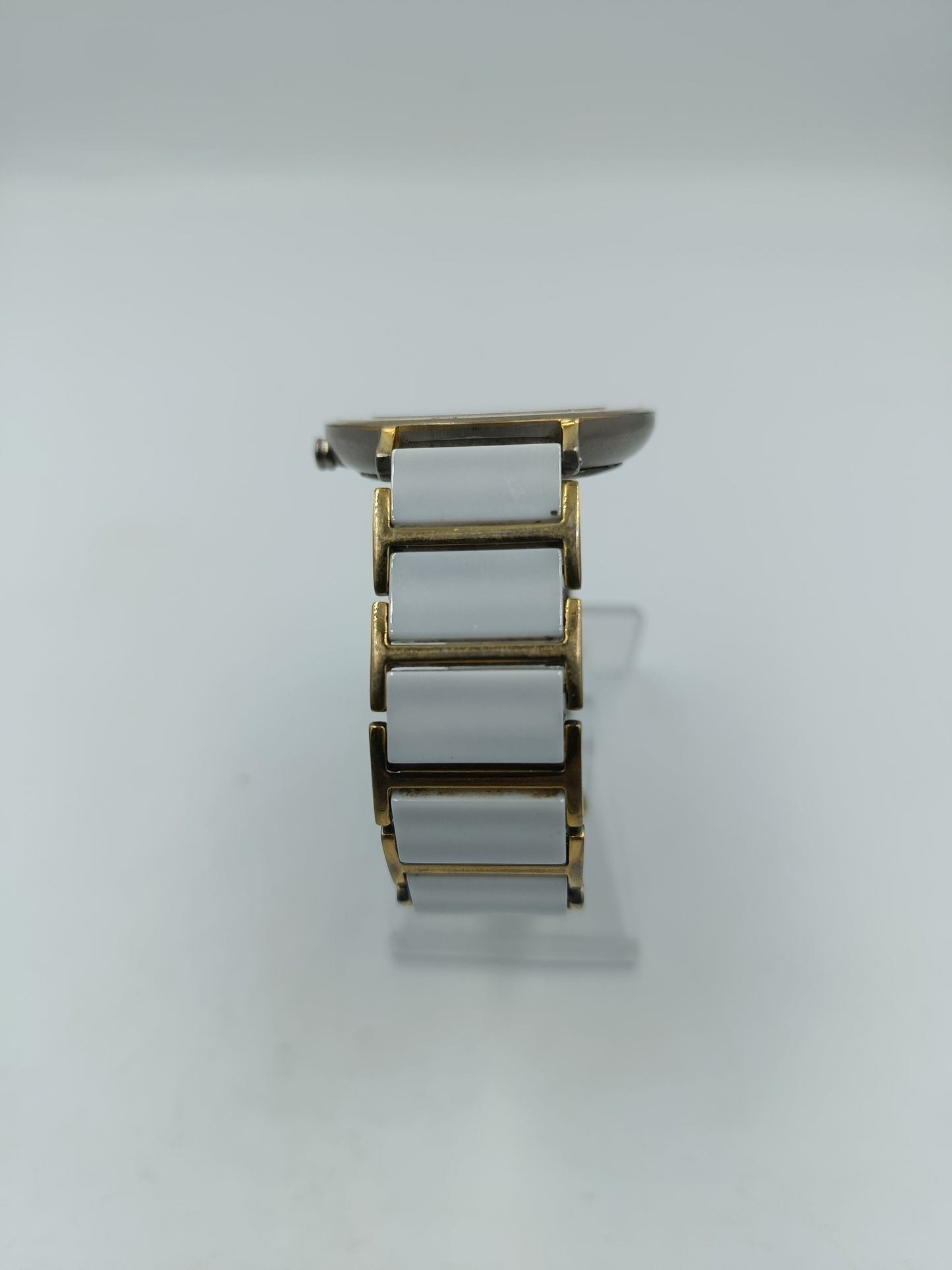 Boccia Titanium Armbanduhr Weiß Gold Keramik Damen Elegant