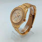 Fossil Armbanduhr Roségold Edelstahl Strass Chronograph Stilvoll