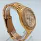 Fossil Armbanduhr Roségold Edelstahl Strass Chronograph Stilvoll