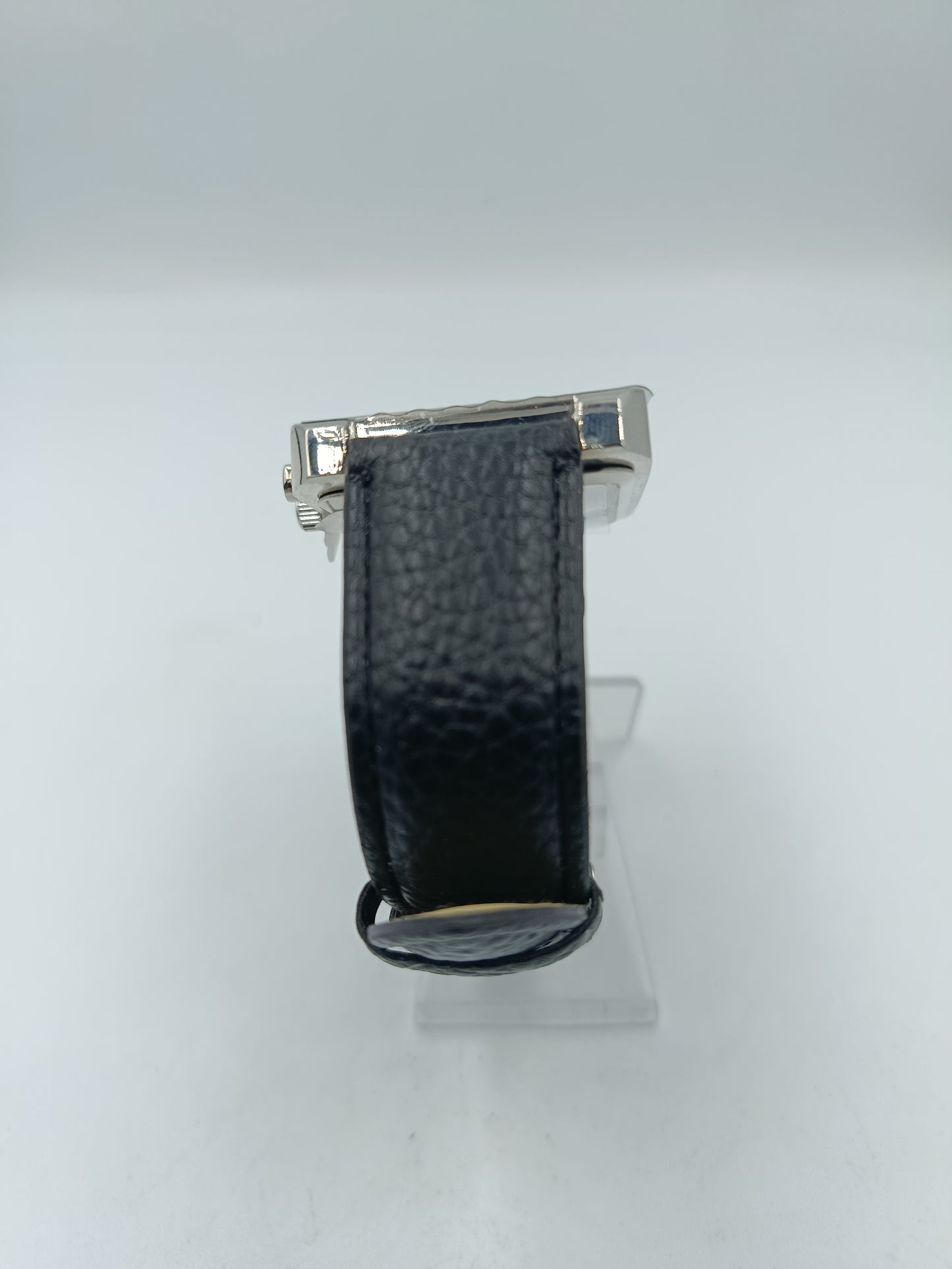 Daniel Hechter Armbanduhr Schwarz Silber Rechteckig Lederband