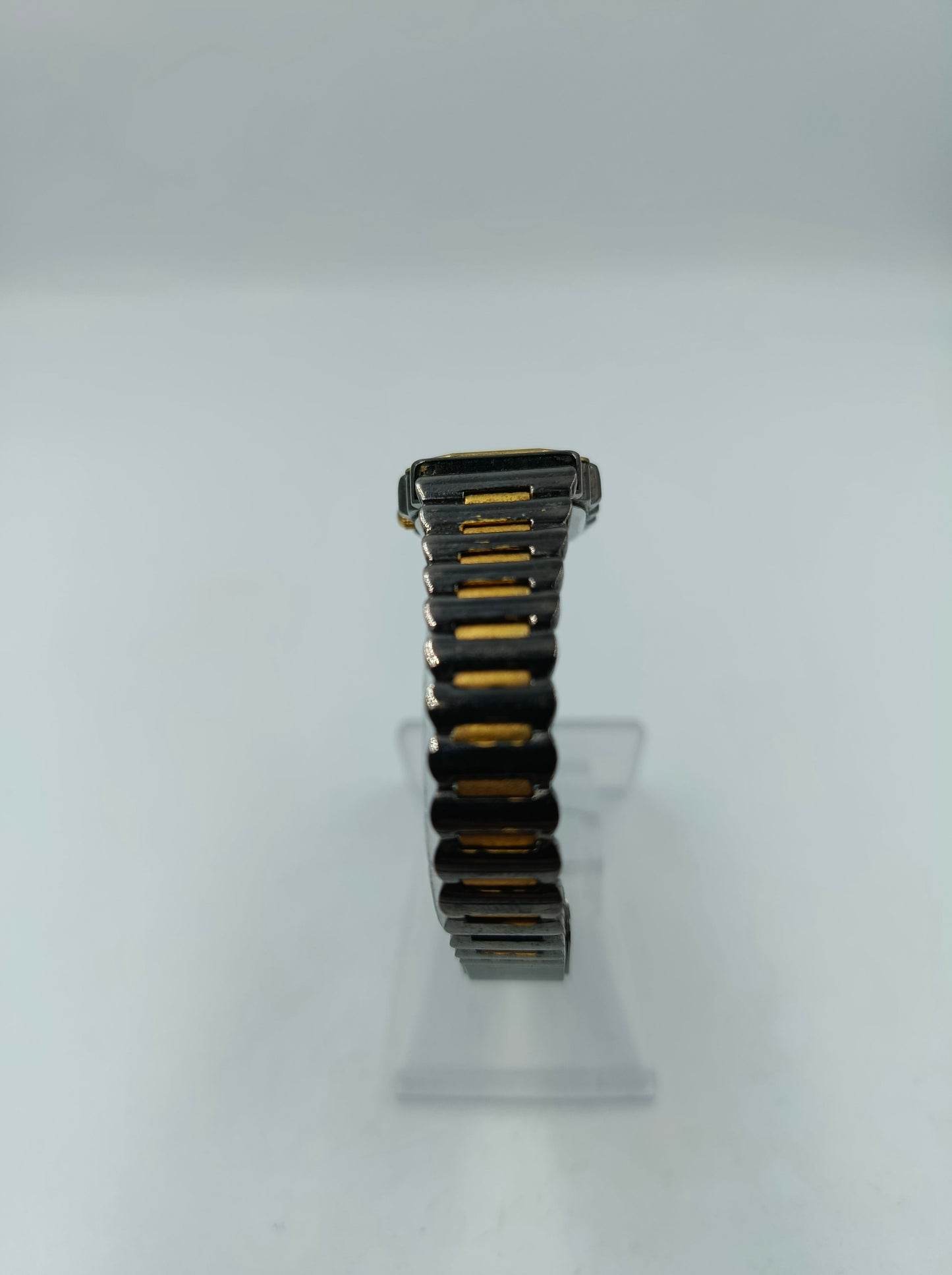 Damenarmbanduhr Goldfarben Rechteckig Elastisches Armband