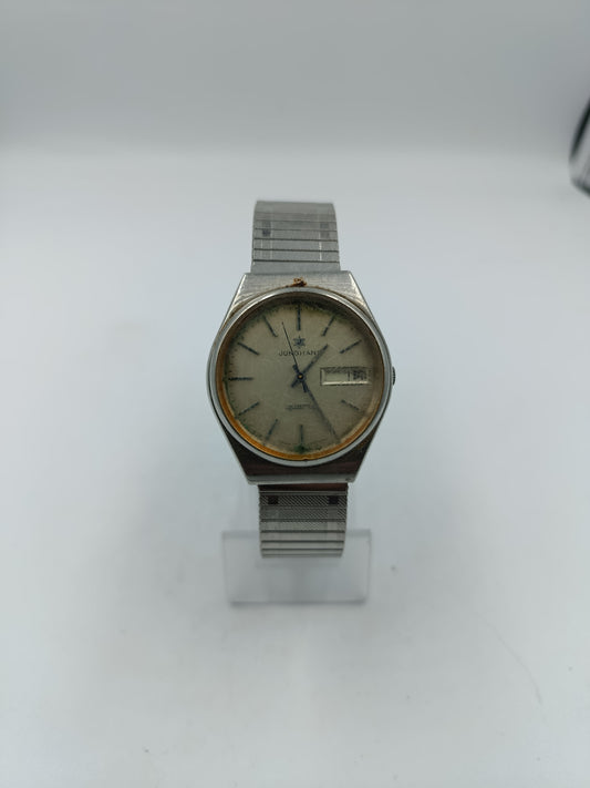 Junghans Armbanduhr Silberfarben Vintage Elastisch